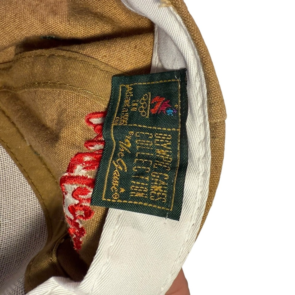 Vtg‎ 1996 Atlanta Olympics Coca-Cola Torch Relay snapback hat in khaki and gray - Picture 6 of 8